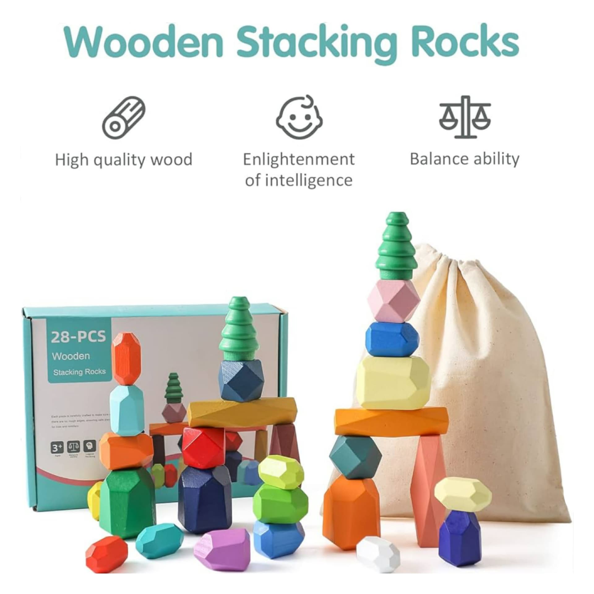 Stacking Rocks Cons Wooden Stacking Rocks